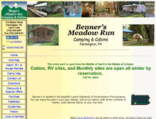 Tablet Screenshot of bennersmeadowrun.com